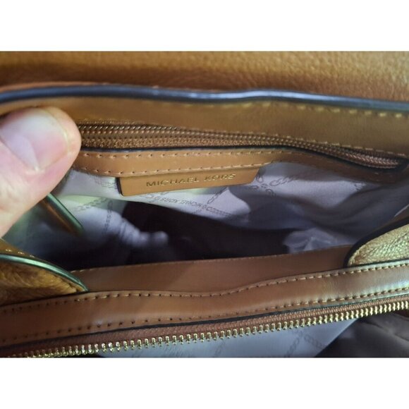 EUC Michael Kors Raven Medium "Acorn" (Brown) Pebbled Leather Backpack - Picture 12 of 13